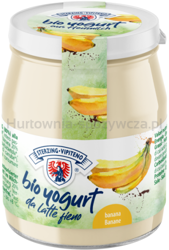 Jogurt Bananowy Z Mleka Siennego Bezglutenowy Bio 150 G (Słoik) - Sterzing-Vipiteno [BIO]