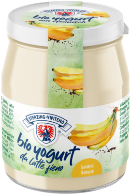 Jogurt Bananowy Z Mleka Siennego Bezglutenowy Bio 150 G (Słoik) - Sterzing-Vipiteno [BIO]