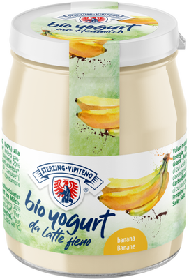 Jogurt Bananowy Z Mleka Siennego Bezglutenowy Bio 150 G (Słoik) - Sterzing-Vipiteno [BIO]