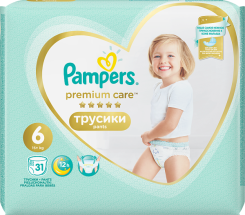 Pampers Premium Care Pants, Rozmiar 6, 31 Pieluchomajtek