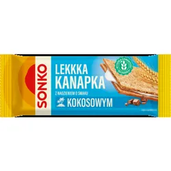 SONKO Lekkka kanapka z nadzieniem o smaku kokosowym 30g