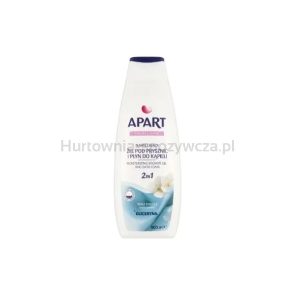 Apart Double Care Nawilżający Żel Pod Prysznic I Płyn Do Kąpieli 2W1 Białe Kwiaty 900Ml