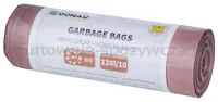 Worki na śmieci DONAU HOME, do segregacji, odpady BIO (LDPE), 120l, 10 szt., brązowe - 2