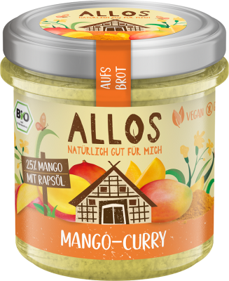 Pasta Kremowa Z Mango I Curry Bezglutenowa Bio 140 G - Allos [BIO]