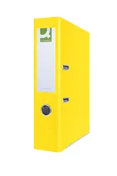 Q-Connect Segregator Hero z szyną, PP, A4/75mm, żółty 