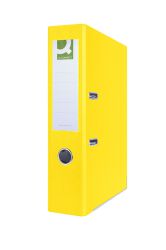 Q-Connect Segregator Hero z szyną, PP, A4/75mm, żółty 