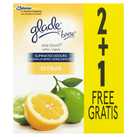 Glade Odświeżacz powietrza  fresh lemon zapas 2+1 3x10ml