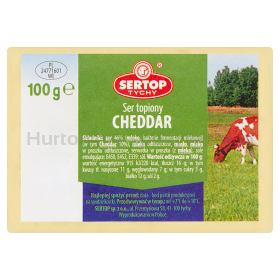 Sertop Ser Topiony Cheddar Kostka 100 G