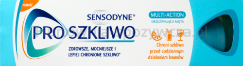 Sensodyne Proszkliwo Multiaction Pasta Do Zębów Z Fluorem Chroniąca Szkliwo O Smaku Miętowym, 75 Ml