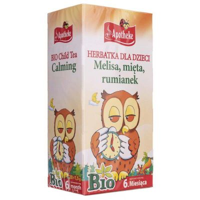 Herbatka Dla Dzieci - Melisa, Mięta I Rumianek Po 6 Miesiącu Bio (20 X 1,5 G) 30 G - Apotheke [BIO]