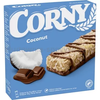 Corny Base multipack z mleczną czekoladą i kokosem 6x25g