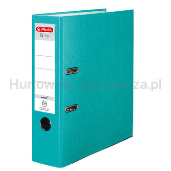 Segregator Herlitz A4 8 cm turkusowy Q.file