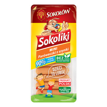 Sokoliki Paróweczki z szynki mini 140 g 