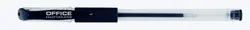 Office Products Długopis żelowy, gumowy uchwyt, 0,5mm, czarny 