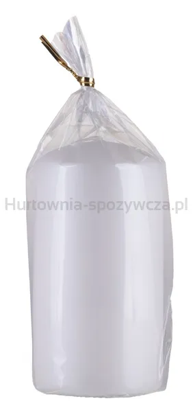 Świeca słupek DONAU HOME Standard Lakier, 60x115mm, biały metaliczny mat