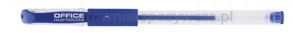 Długopis Żelowy Office Products, Gumowy Uchwyt, 0,5Mm, Niebieski
