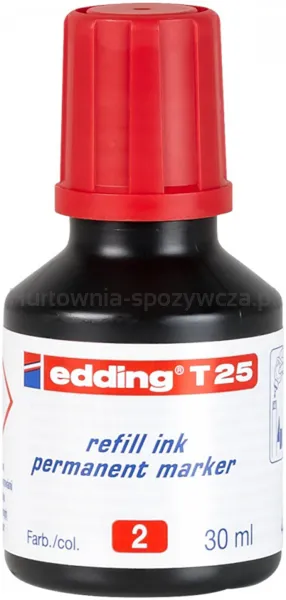 Edding Tusz Do Uzupełniania Markerów Permanentnych E-T 25 Czerwony 