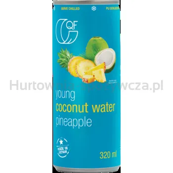 Quality Food woda kokosowa z sokiem ananasowym 320ml (w tym +0,50 zł/szt. zwrotnej kaucji)