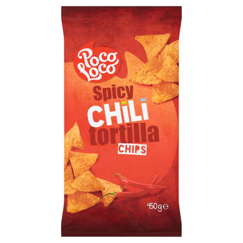 Poco Loco Torilla Chips Chilli 450G 