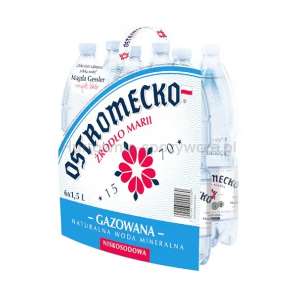 Woda Ostromecko Gazowana Niskosodowa 1,5L