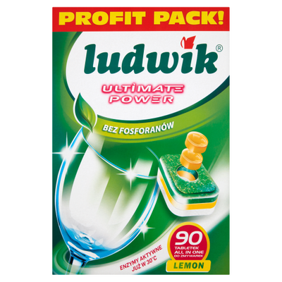 Ludwik Tabletki Do Zmywarek All In One Ultimate Power 90 Szt.