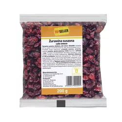 Topseller Żurawina suszona, całe owoce 200 g