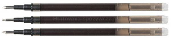 Q-Connect Wkład do długopisu wymazywalnego 1,0mm, 3szt., zawieszka, czarny 