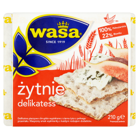 Wasa Delikatess Pieczywo Chrupkie Żytnie 210 G