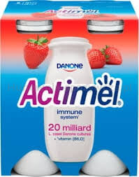 Danone Actimel Truskawka 4X100G