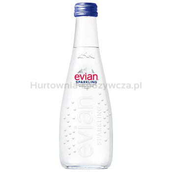 Woda Evian Gazowana Szkło 330Ml