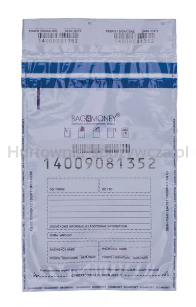 Office Products Koperta bezpieczna B5, 190x260mm, 50szt., biała 