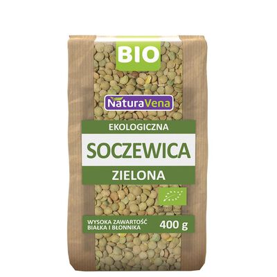 Naturavena Bio Soczewica Zielona Bio 400 G [BIO]