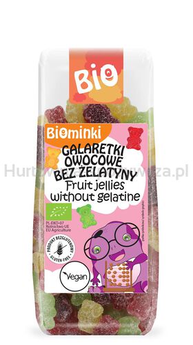 Biominki Galaretki Owocowe Bez Żelatyny Bezglutenowe Bio 100 G [BIO]