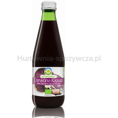 Sok z czerwonej kapusty kiszonej BIO 300 ml