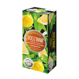 Rodzinna Herbata Czarna Aromatyzowana O Smaku Cytrynowym, Ekspresowa 100X1,3G