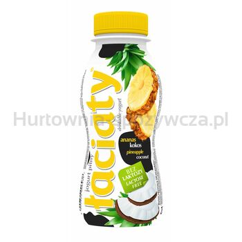 Łaciaty Jogurt Pitny Bez Laktozy Ananas - Kokos Butelka 250 Ml Pet