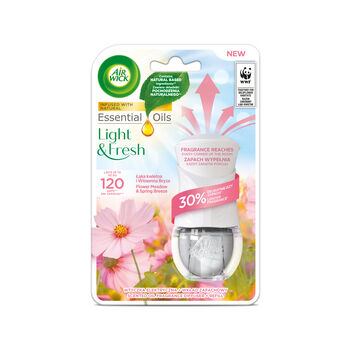 Air Wick Elektryczny Light Fresh Łąka Kwietna I Wiosenna Bryza/Flower Meadow  Spring Breeze 19Ml Komplet