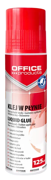 Office Products Klej w Płynie biurowy, 125ml, transparentny 