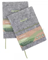 Notes ECONOVO, z recyklingu, okładka z filcu, w linie, 96 kart, 70gsm, szary - 7