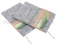 Notes ECONOVO, z recyklingu, okładka z filcu, w linie, 96 kart, 70gsm, szary - 6