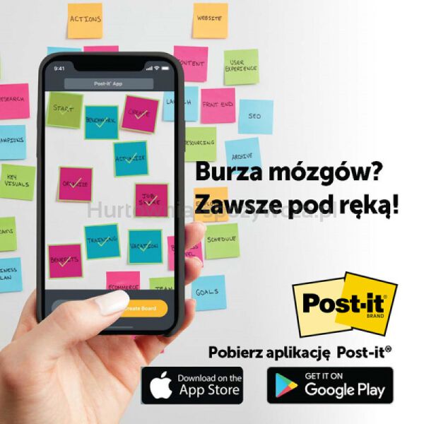 Post-It Karteczki samoprzylepneSuper Sticky XL, OASIS, w linię, 101x101mm, 3x70 kart.  - 8