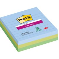 Post-It Karteczki samoprzylepneSuper Sticky XL, OASIS, w linię, 101x101mm, 3x70 kart. [BIURO]