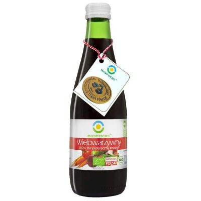 Sok Wielowarzywny Kiszony Nfc Bezglutenowy Bio 300 Ml - Bio Food [BIO]