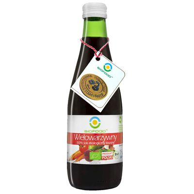 Bio Food  Sok Wielowarzywny Kiszony Nfc Bezglutenowy Bio 300 Ml [BIO]