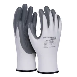 Rękawice Donau Safety Nitrile 01, Kat. Ii, Rozm. 10, Szare