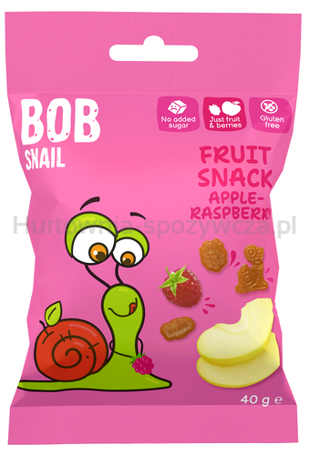 Bob Snail  Żelki Jabłko - Malina Bez Dodatku Cukrów Bezglutenowa 40 G - Bob Snail [BIO]