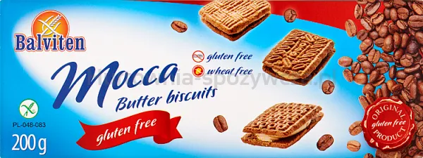 Balviten Herbatniki Mocca Bezglutenowe 200G