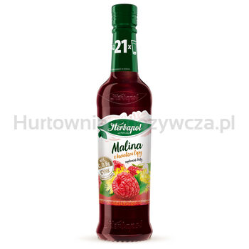 Herbapol Syrop Owocowy Suplement Diety Malina Z Kwiatem Lipy Z Wit. D, C, B6 I Cynkiem 420 Ml