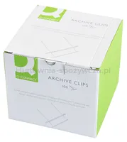 Office Products Klipsy archiwizacyjne Z-Clip, grubość pliku max. 7cm, biały  - 3