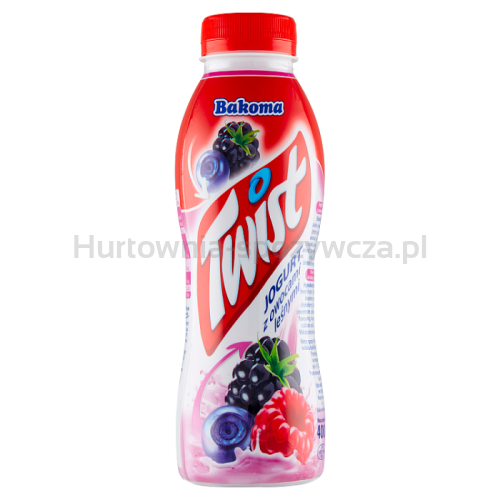 Bakoma Twist Jogurt Pitny Owoce Leśne 370G